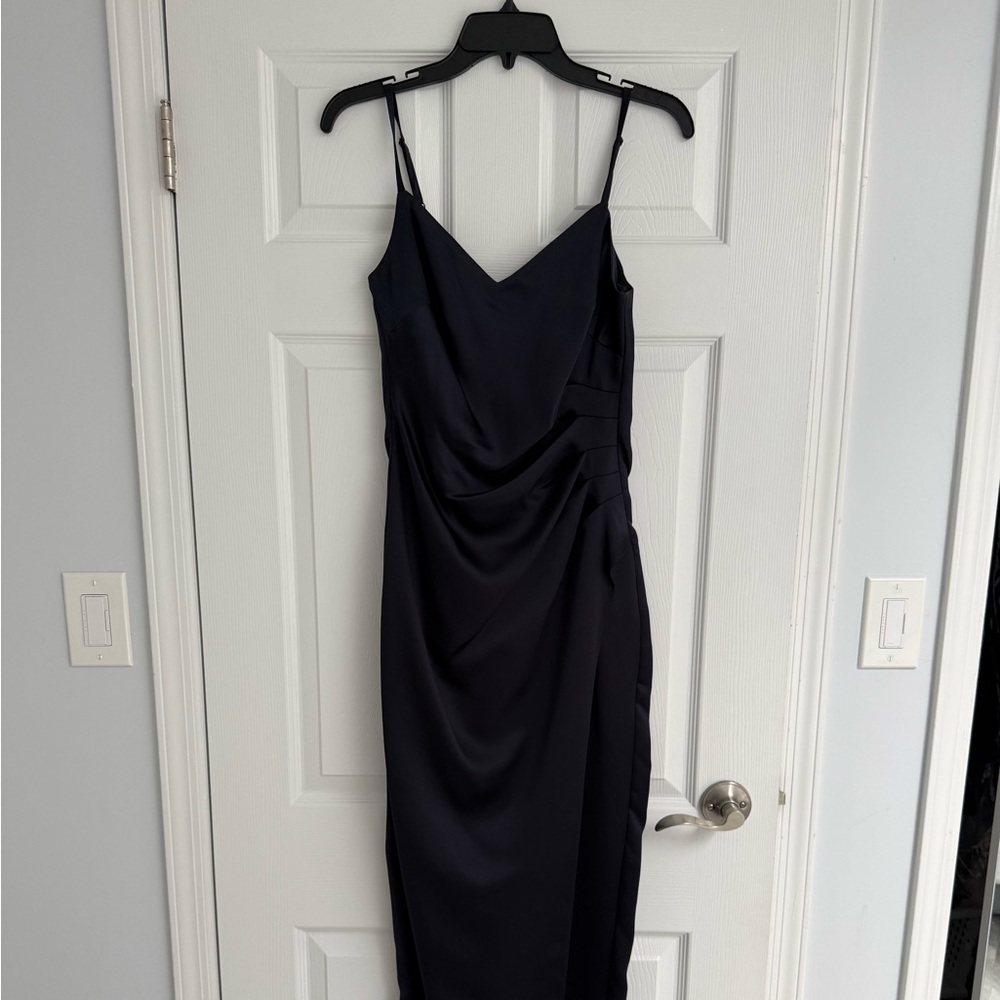 Elegant Navy Blue Evening Dress